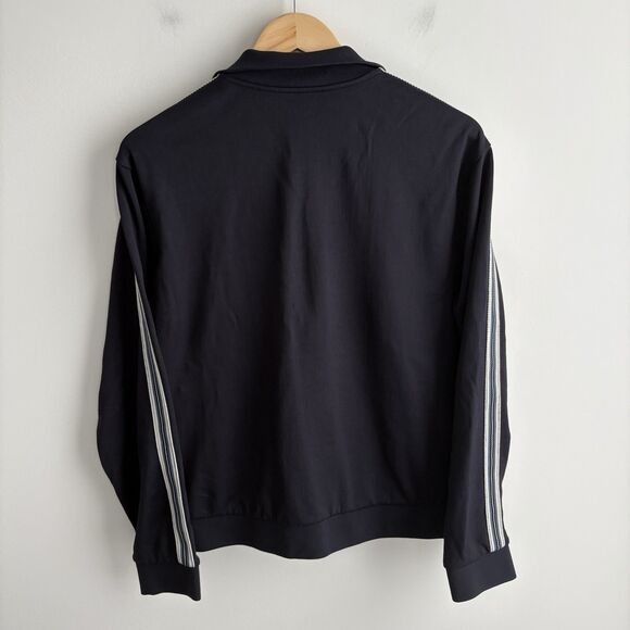 Vince Black Performance Jacket and Joggers with White Stripes track suit. - Picture 2 of 11